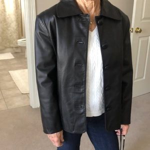 Lightly worn leather jacket from Florence, Italy